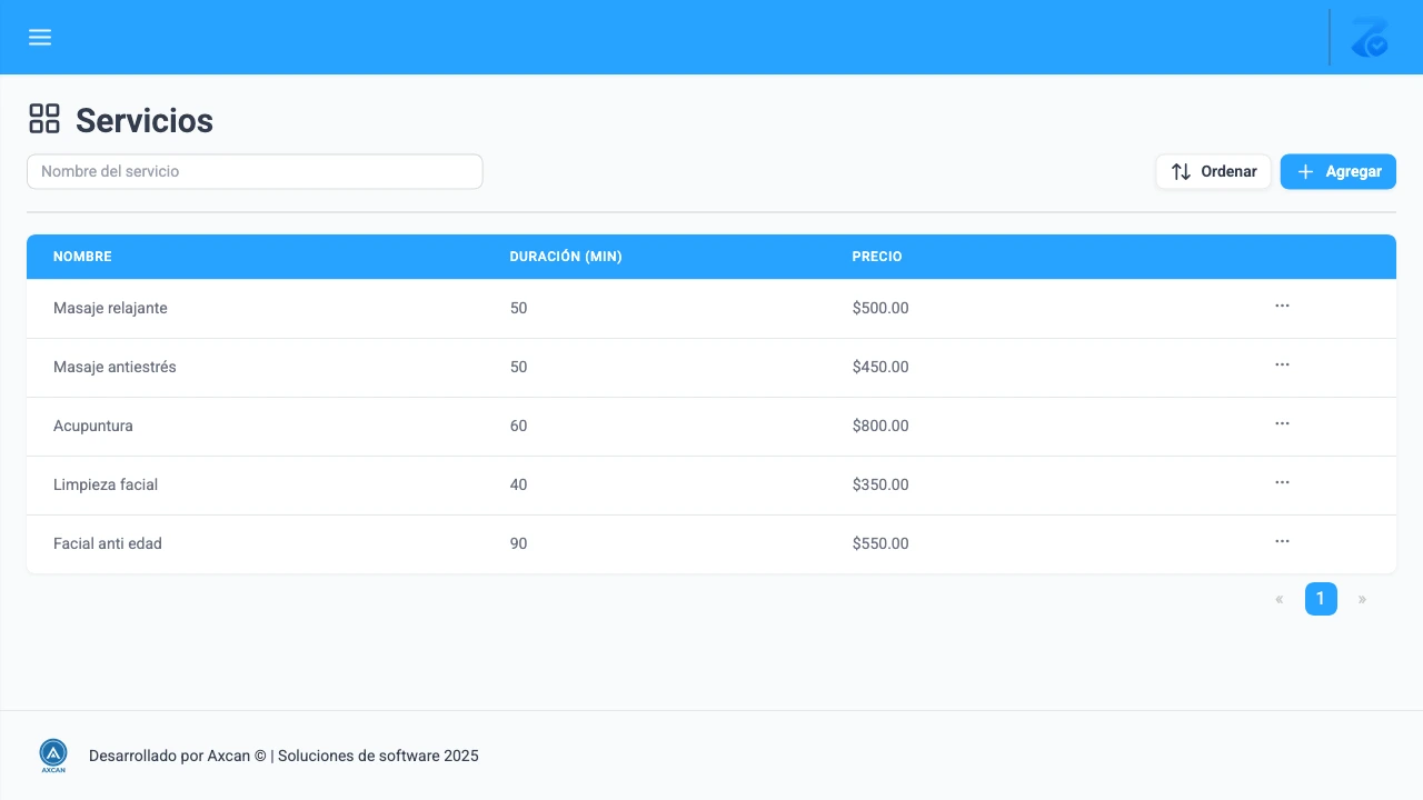 Servicios Zitapp Dashboard
